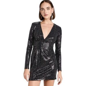 Ramy Brook - Esme Long Sleeve Sequin Mini Evening Dress Sz 8